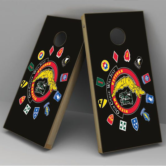 Vietnam Veterans Cornhole Board Vinyl Decal Wrap