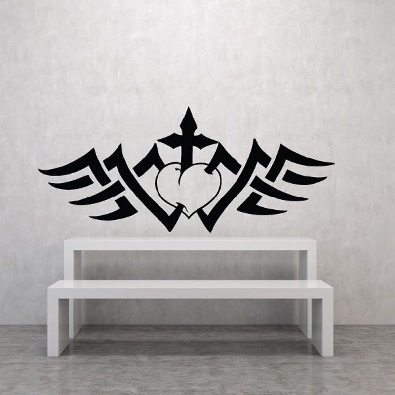 Image of Vine Cross Decal 