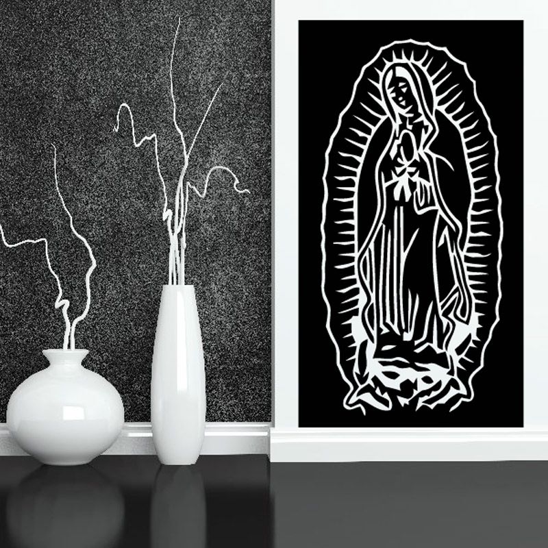 Image of Virgin Mary Rectangle Decal