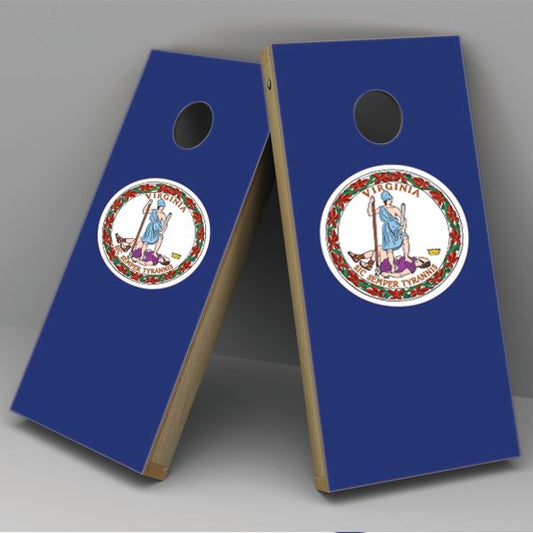 Virginia Flag Cornhole Board Vinyl Decal Wrap