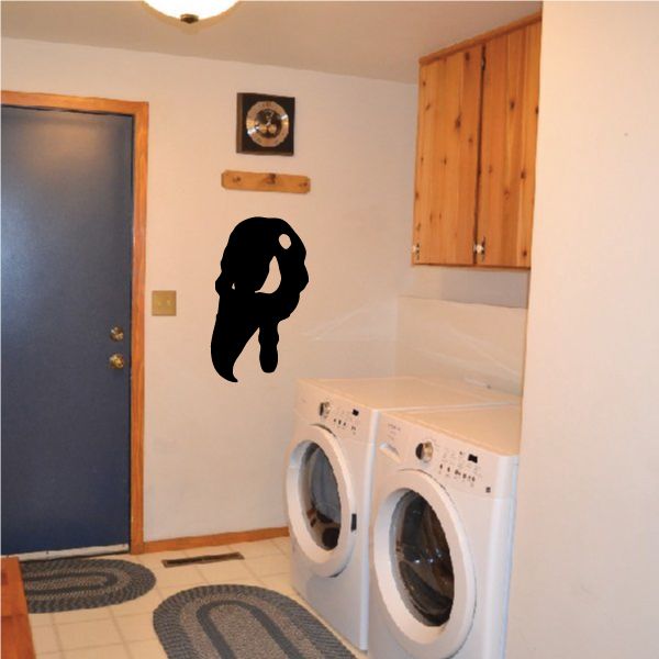 Vulture wall decal vinyl sticker, black silhouette on light wall