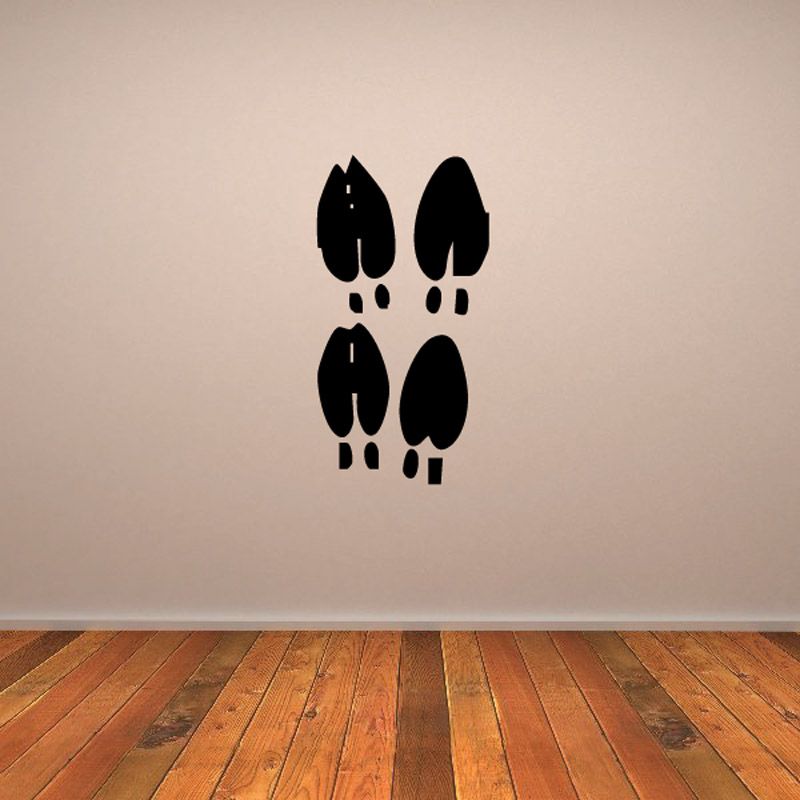 Image of Walking Moose Track Decal