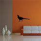 Black walking pheasant wall decal