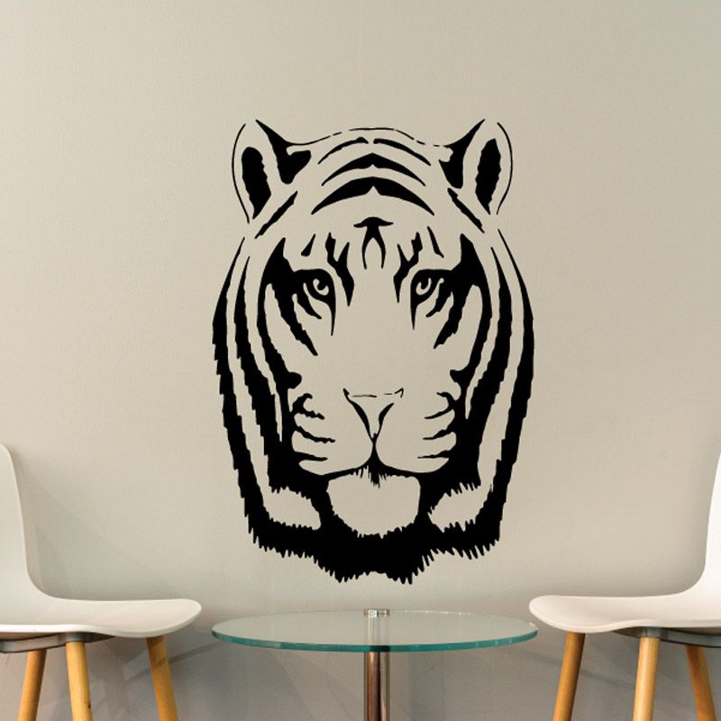 Image of Watching Noble Tiger Head Decal