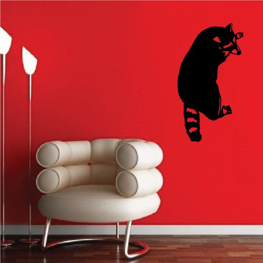 Image of Watching Over Climbing Raccoon Decal