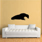 Black seal wall decal silhouette