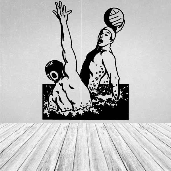 Image of Water Polo Players Decal