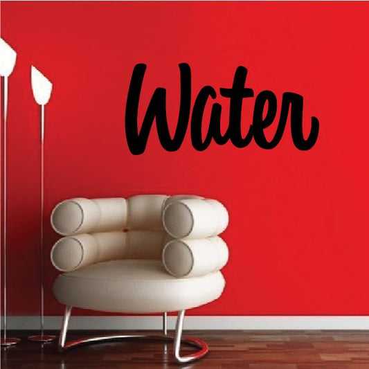 Image of Water Wall Decal - Vinyl Decal - Car Decal - Business Sign - MC236