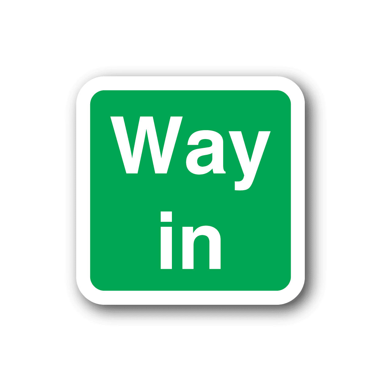 Image of Way In Sticker