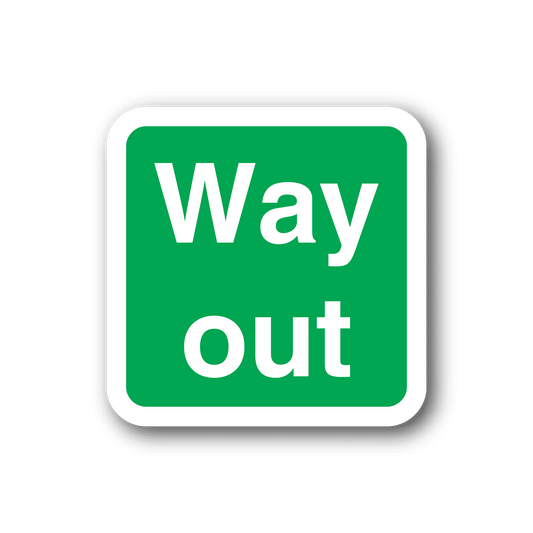 Image of Way Out Sticker