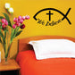 Religious fish decal with cross and "We believe" lettering