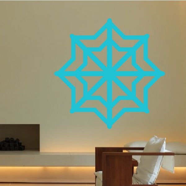 Image of Web Snowflake Decal