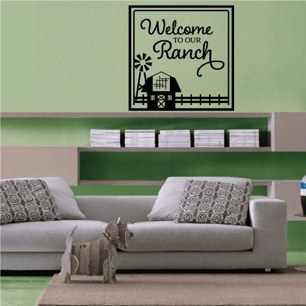 Image of Welcome to our Ranch Wall Decal