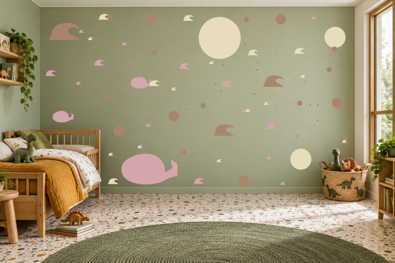 Whale Hello Wall Decal Kit