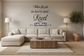 Wall decal with quote "When life gets too hard to stand..." and "Kneel"