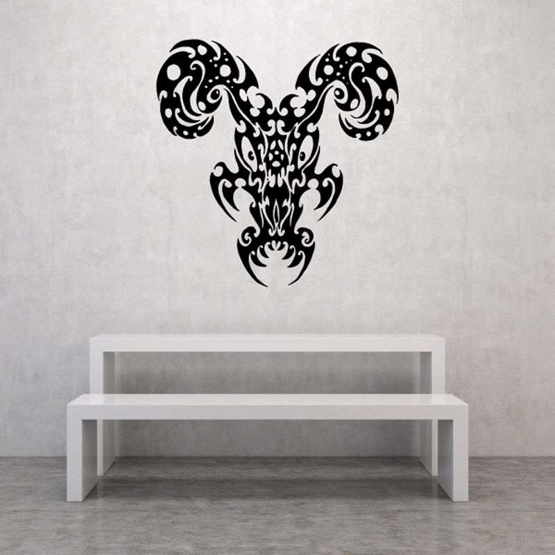 Image of Wicked Style Ram Head Decal