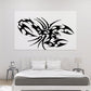 Tribal scorpion vinyl decal with bold black tribal design