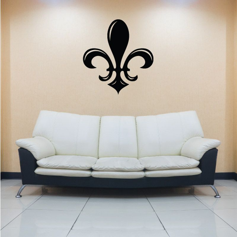 Image of Wide Fleur De Lis Decal