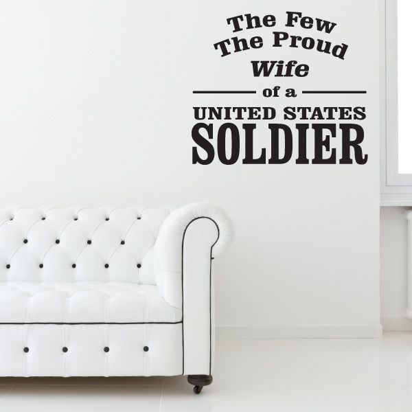 Image of Wife Of A Soldier Decal