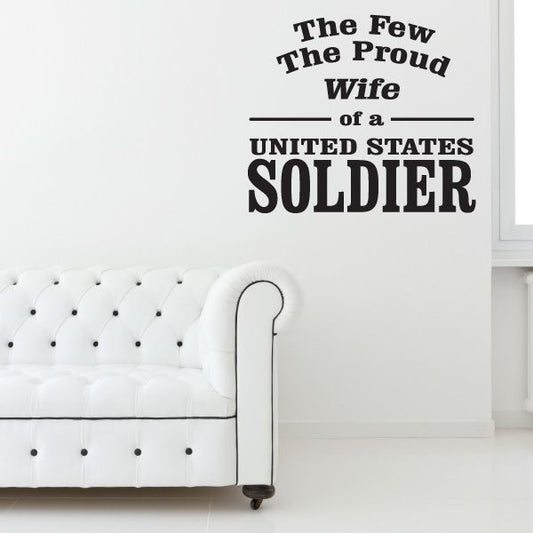 Image of Wife Of A Soldier Decal