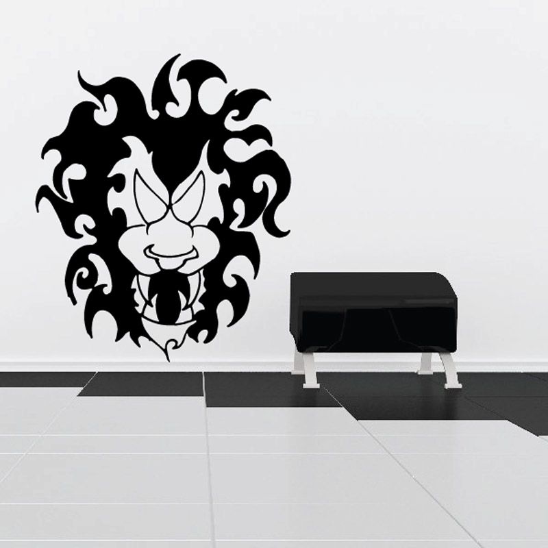 Image of Wild Mane Tiger Head Decal