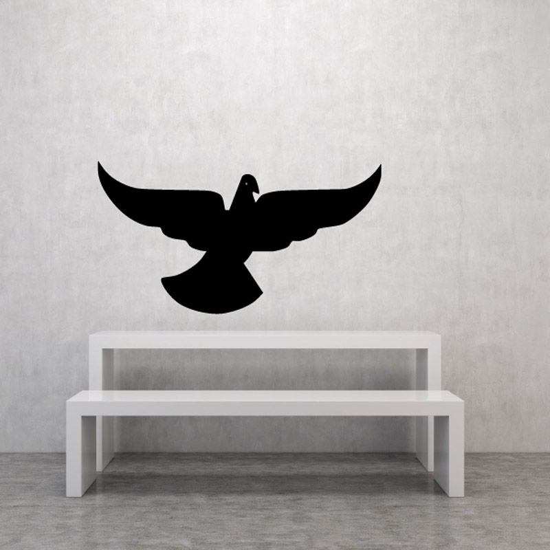 Image of Wings Flapping Dove Decal