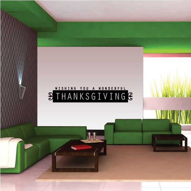 Image of Wishing You A Wonderful Thanksgiving Decal