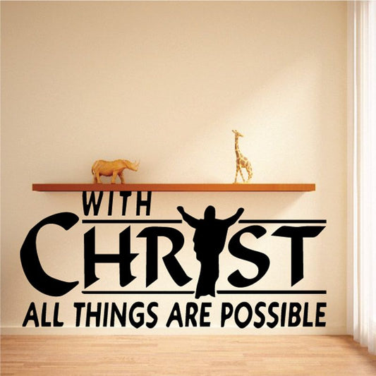 Image of With Christ all things are possible Decal 