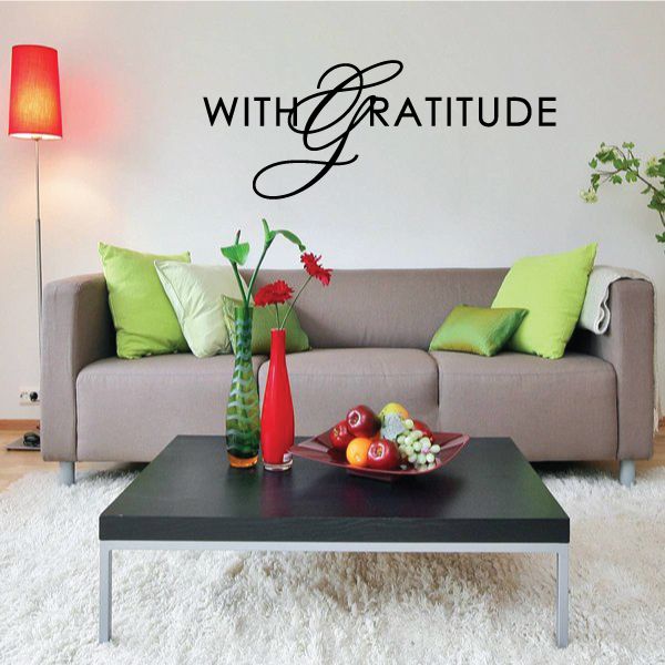 Image of With Gratitude Thanksgiving Decal