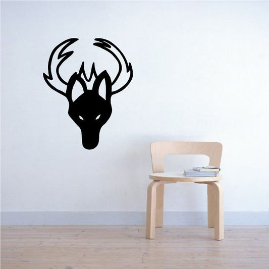 Image of Wolf With Horns Southwestern Decal