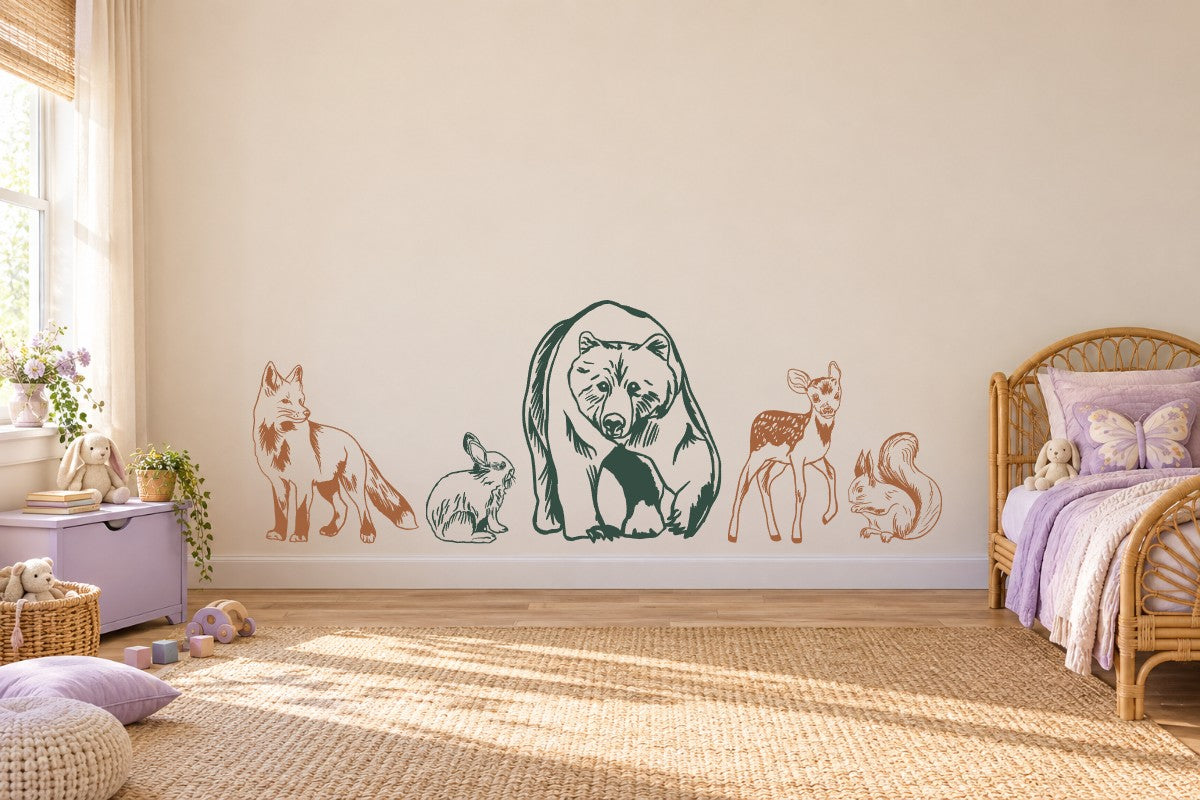 Woodland Gathering Wall Decal Kit