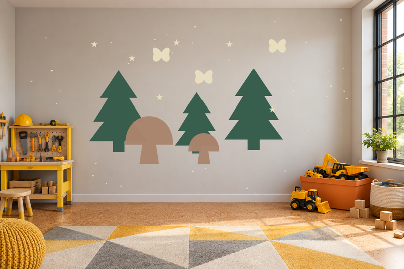 Woodland Hideaway Wall Decal Kit