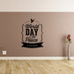 World Day of Peace wall decal with dove, ribbon text, and date 21 September