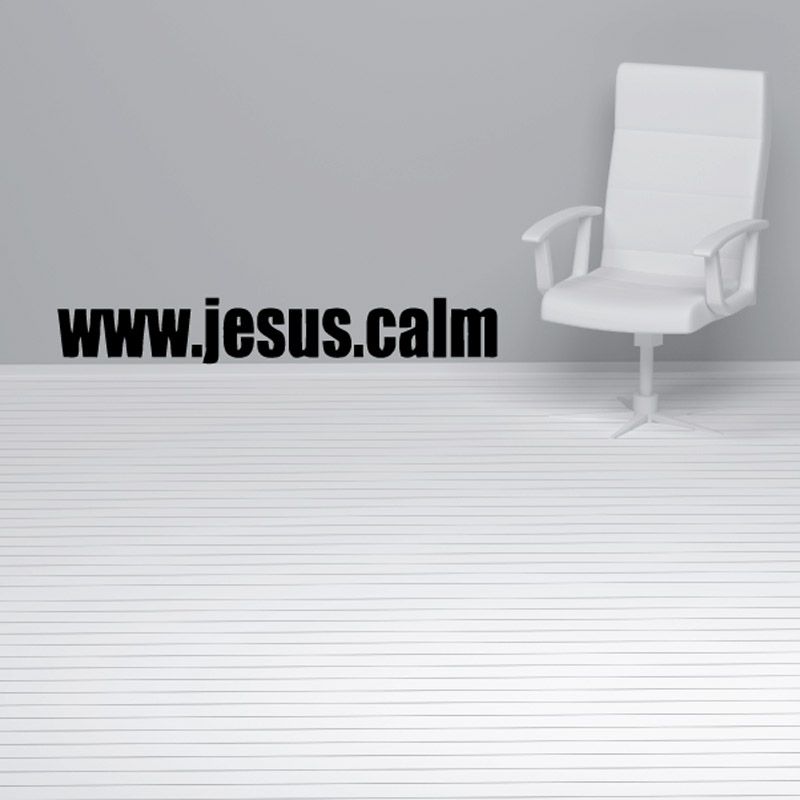 Image of www.jesus.calm Decal