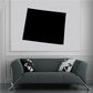 Wyoming State decal, black square wall sticker