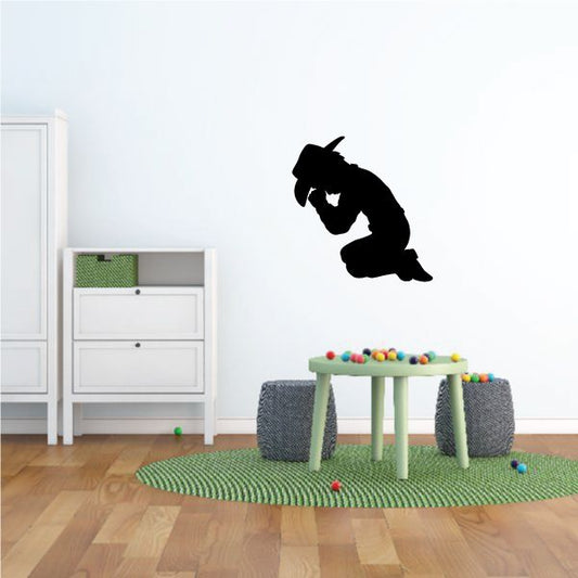 Image of Young Boy Praying Decal