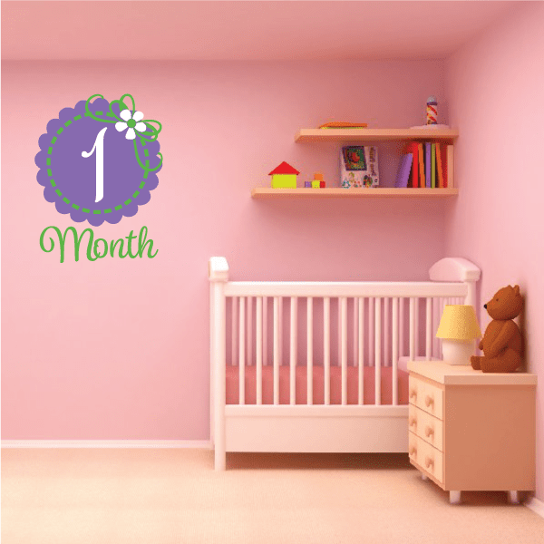 Image of 1 Month Wall Decal