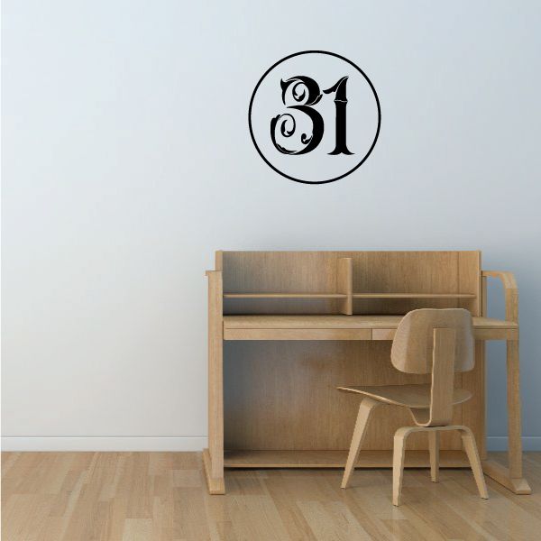 Image of 31 Creepy Number Hall Decal