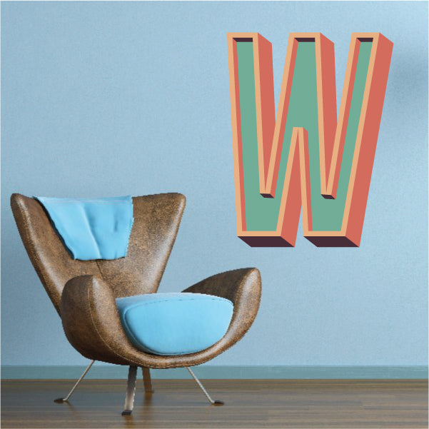 Image of 3D Monogram Sticker