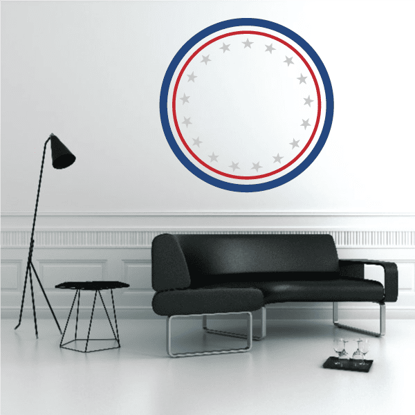 Image of 4th Of July Circle Motif Decal