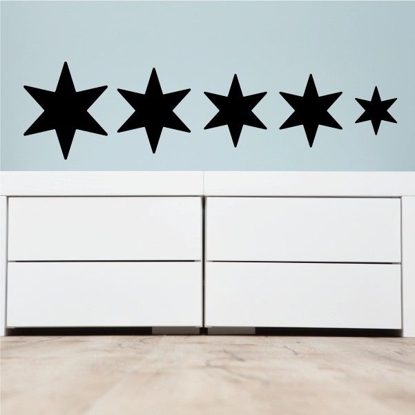 Image of 6 Pointed Stars Family Kit Decal