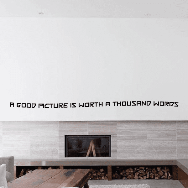 Image of A good picture is worth a thousand words Wall Decal