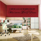 Wedding quote wall decal reading "A HOME is built with Love & Dreams"
