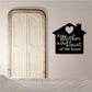 House-shaped wall decal with heart and quote: “A Mother is the Heart of the home”