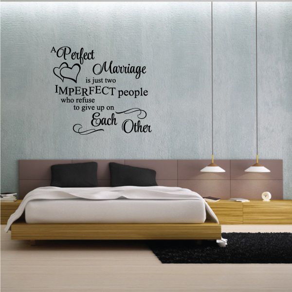 Image of A Perfect Marriage is just two imperfect people who refuse to give up on each other Wall Decal