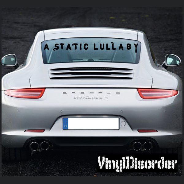 Image of A Static Lullaby Text Decal