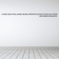 Wall decal with quote text: “A wise man will make more opportunities than he finds”