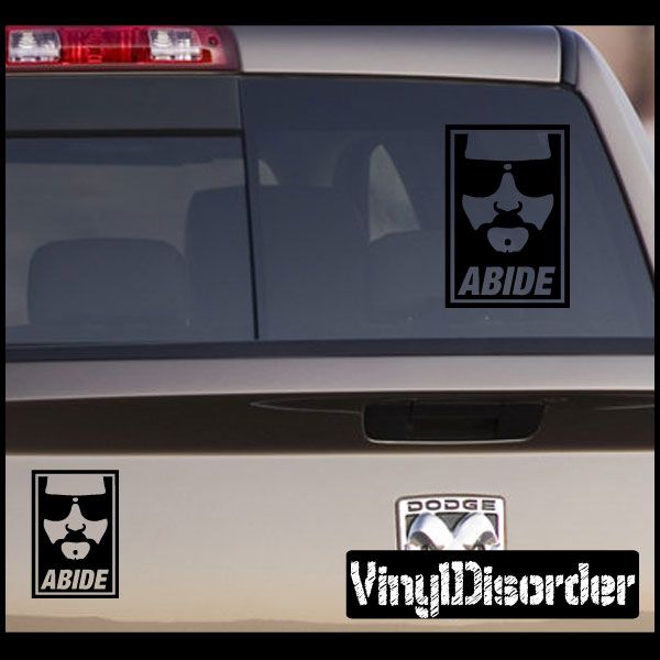 Image of Abide The Big Lebowski Decal