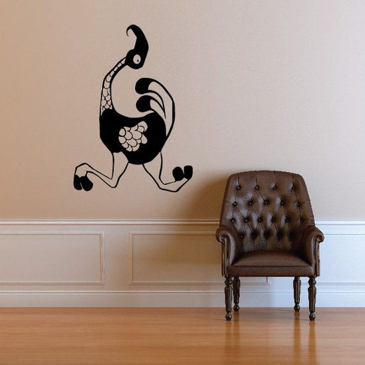 Image of Abstract Ostrich Decal