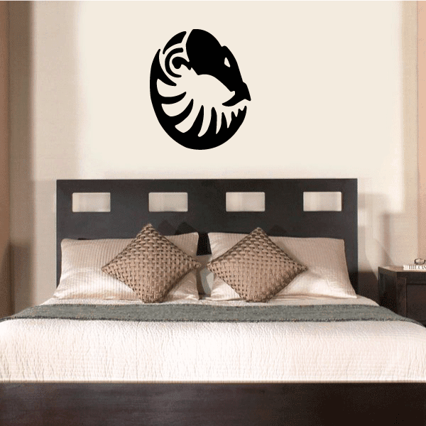 Image of Abstract Snake Head Decal